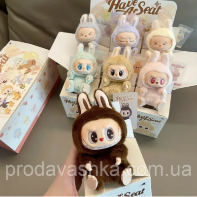 М'яка іграшка Лабубу Монстри 15см Pop Mart Labubu Art The Monsters плюшевий брелок-сюрприз на рюкзак