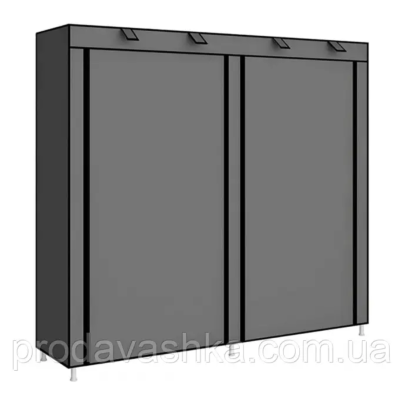 Тканинна шафа для взуття на 12 поличок Сірий тканинний органайзер