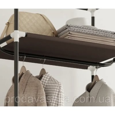 Тканинна шафа для одягу на 2 секції Сірий тканинний органайзер