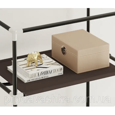 Тканинна шафа для одягу на 2 секції Сірий тканинний органайзер