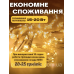 Новорічна світлодіодна гірлянда штора крапля роси 3х3м 300LED 8 режимів від USB та мережі з пультом для прикраси будинку Золото Новорічна світлодіодна гірлянда штора крапля роси 3х3м 300LED 8 режимів від USB та мережі з пультом для прикраси будинку Золото