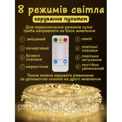 Новорічна світлодіодна гірлянда мішура Крапля роси 20м 600led від мережі з пультом Хвойна лапа нитка біла провід для ялинки Золото Новорічна світлодіодна гірлянда мішура Крапля роси 20м 600led від мережі з пультом Хвойна лапа нитка біла провід для ялинки Золото