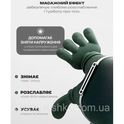 Бездротовий масажер ручки для тіла шиї та плечей м'язовий інфрачервоний масаж 4 головки 3 режими з підігрівом руками