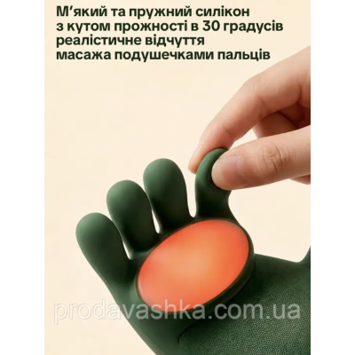 Бездротовий масажер ручки для тіла шиї та плечей м'язовий інфрачервоний масаж 4 головки 3 режими з підігрівом руками