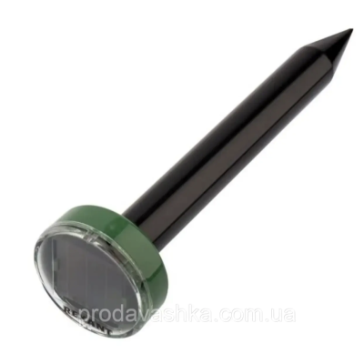 Відлякувач кротів комплект 2шт ефективний ультразвуковий проти гризунів мишей змій бездротовий на сонячній батареї