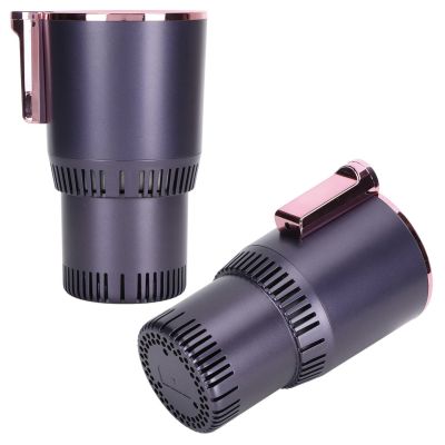 Автомобільний підстаканник з охолодженням та підігрівом тримач напоїв пляшки смарт термокружка для авто від прикурювача Чорний