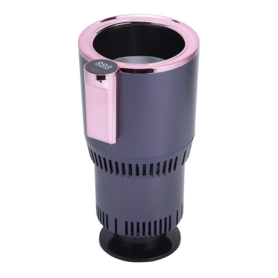 Автомобільний підстаканник з охолодженням та підігрівом тримач напоїв пляшки смарт термокружка для авто від прикурювача Чорний