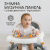 Дитячі ходунки з музичною ігровою панеллю столиком для дітей 7-18 місяців регулювання висоти на коліщатках