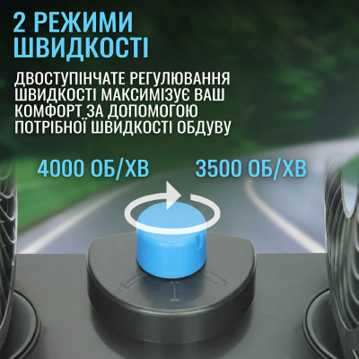 Подвійний автомобільний міні вентилятор 12Вт на підставці з двома швидкостями від прикурювача 12В для авто в салон Подвійний автомобільний міні вентилятор 12Вт на підставці з двома швидкостями від прикурювача 12В для авто в салон