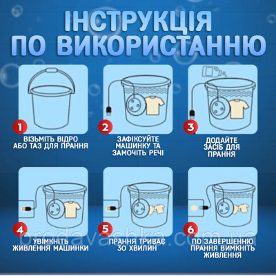 Портативна міні пральна машинка Mini Wash ультразвукова пралка від USB переносна для прання ЮСБ