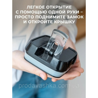Набір контейнерів для зберігання сипких круп 5 пластикових ємностей з вакуумною кришкою органайзери для кухні