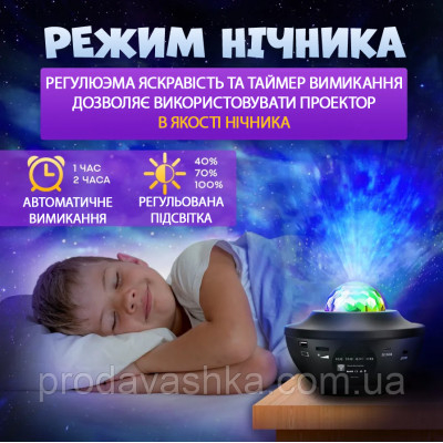 Музичний нічник зоряне небо проектор зірок лазерний світильник галактика з блютуз колонкою та пультом дитячий ЮСБ Музичний нічник зоряне небо проектор зірок лазерний світильник галактика з блютуз колонкою та пультом дитячий ЮСБ