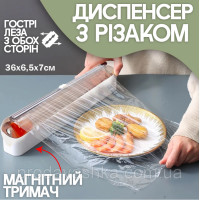 Пластиковый кухонный диспенсер резак пищевой пленки фольги настенный держатель для отрезания и хранения с резаком Пластиковый кухонный диспенсер резак пищевой пленки фольги настенный держатель для отрезания и хранения с резаком