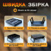 Міні складаний мангал 43см похідний портативний компактний гриль маленький розкладний з решіткою для барбекю Міні складаний мангал 43см похідний портативний компактний гриль маленький розкладний з решіткою для барбекю