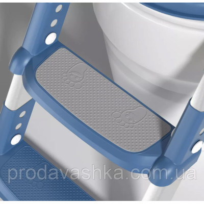 Дитяча приставка до унітазу зі сходами та ручками насадка на стульчак сидіння туалету сходи для дітей Синє Дитяча приставка до унітазу зі сходами та ручками насадка на стульчак сидіння туалету сходи для дітей Синє
