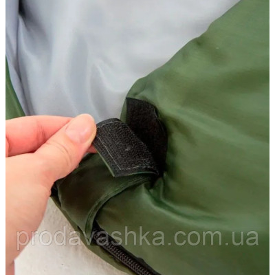 Спальний туристичний мішок 210 на 75 см похідний водонепроникний спальник зручний для кемпінгу та туризму