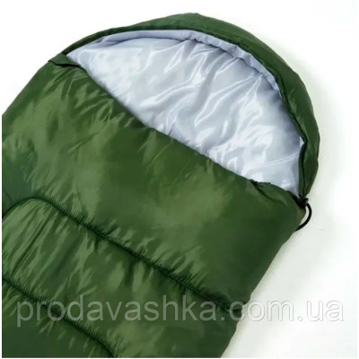 Спальний туристичний мішок 210 на 75 см похідний водонепроникний спальник зручний для кемпінгу та туризму