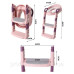Дитяча насадка на туалет зі сходинками та ручками приставка на стульчак сидіння для унітазу сходи для дітей Рожева