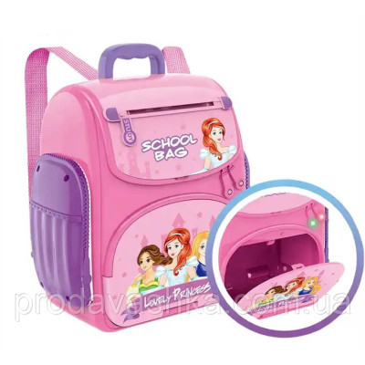 Дитяча електронна скарбничка сейф-рюкзак Принцеси з кодовим замком вібдитком пальця купюроприймач для паперових грошей монет Рожева Дитяча електронна скарбничка сейф-рюкзак Принцеси з кодовим замком вібдитком пальця купюроприймач для паперових грошей монет Рожева