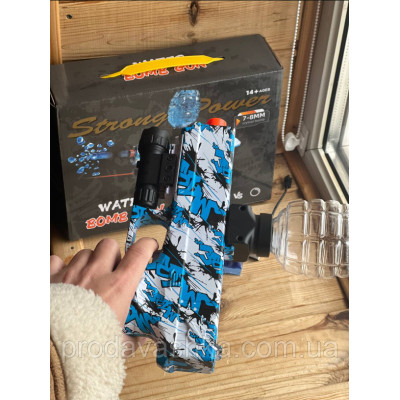 Дитячий гідрогелевий пістолет стріляє кульками орбіз іграшкова орбізна зброя з лазерним прицілом водні кульки на акумуляторі