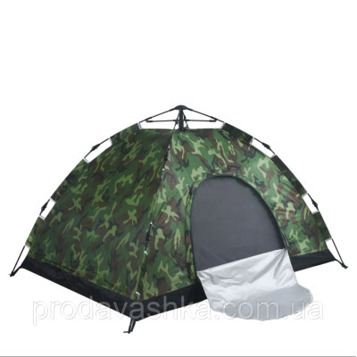Туристичний камуфляжний 6-ти місний намет 230х230 см для відпочинку каркасний автоматичний на шість осіб