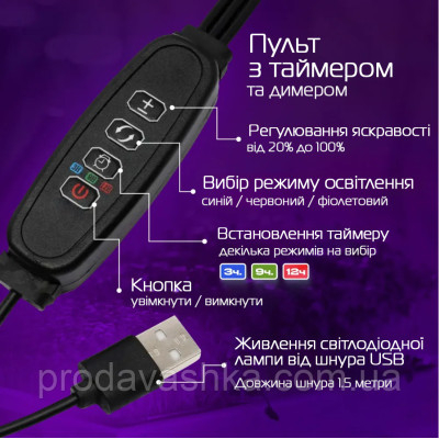 Професійна фітолампа повного спектру для підсвічування та вирощування рослин лінійні 4 фітосвітильники світлодіодний на прищіпці Професійна фітолампа повного спектру для підсвічування та вирощування рослин лінійні 4 фітосвітильники світлодіодний на прищіпці