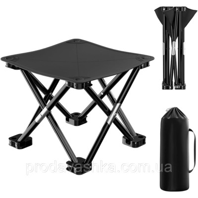 Складаний туристичний стілець 33х33см 120кг для риболовлі пікніка подорожей розкладний похідний рибальський стільчик з чохлом