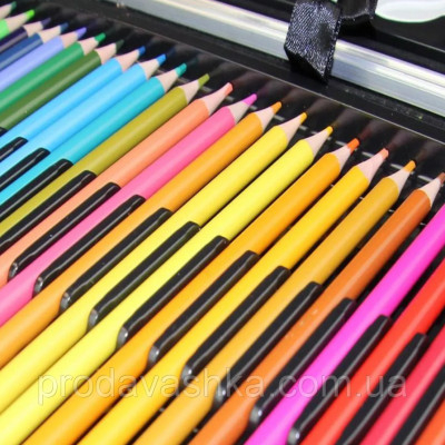 Дитячий художній подарунковий набір для малювання 145 предметів Єдиноріг у валізці Рожевий фломастери маркери олівці фарби крейди для творчості Дитячий художній подарунковий набір для малювання 145 предметів Єдиноріг у валізці Рожевий фломастери маркери олівці фарби крейди для творчості