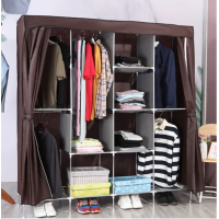 Тканевый шкаф органайзер на 4 секции Storage Wardrobe 28165 складной шкаф для вещей и обуви Коричневый Тканевый шкаф органайзер на 4 секции Storage Wardrobe 28165 складной шкаф для вещей и обуви Коричневый