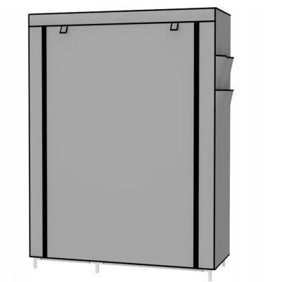 Тканинна шафа органайзер на 2 секції Storage Wardrobe 68110 Складна шафа для речей та взуття Сірий Тканинна шафа органайзер на 2 секції Storage Wardrobe 68110 Складна шафа для речей та взуття Сірий